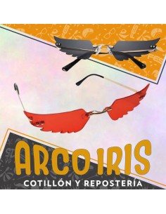 Anteojo Alas Premium Xu - Negro-rojo Acrilico