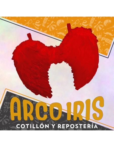 Ala Angel Plumas Rojo Xu - Party Store