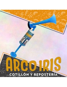 Bocina Interminable Chica 25 Cm - Mundial Party Store-manual-tipo Inflador-