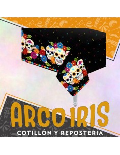 Calavera Mexicana Mantel 1.30 X 1.80 Mt - Calaca-party Store