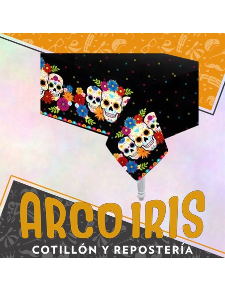 Calavera Mexicana Mantel 1.30 X 1.80 Mt - Calaca-party Store