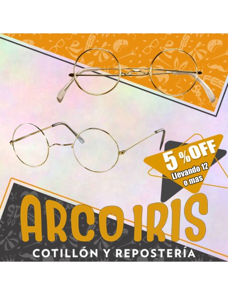 Anteojo Papa Noel Xu +12-5%  - Redondos  Lennon-navidad-