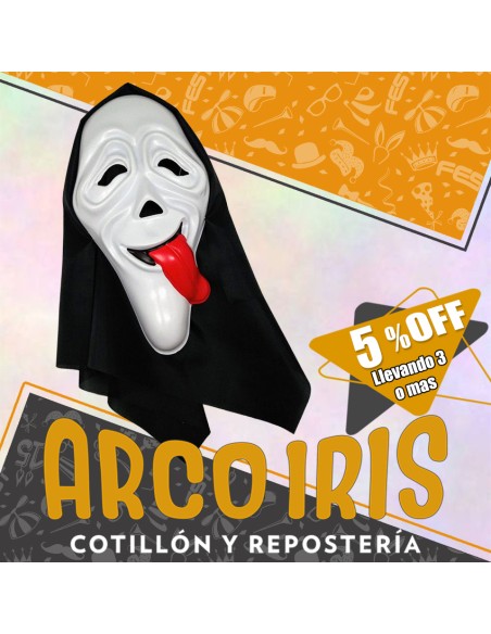 Careta Terror Con Tela Scream Movie Xu +3-5% - Halloween Descuento Por Cantidad Gape