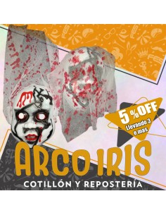 Careta Terror Con Gasa Bebe Xu +3-5% Halloween Descuento Por Cantidad Gasa Ensangrentada Gape