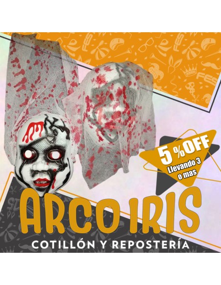 Careta Terror Con Gasa Bebe Xu +3-5% Halloween Descuento Por Cantidad Gasa Ensangrentada Gape