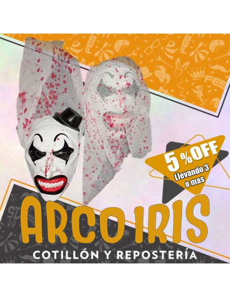 Careta Terror Con Gasa Terrifier Xu +3-5% Halloween Descuento Por Cantidad Gasa Ensangrentada Gape