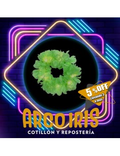 Luminoso Vincha Hawaiana Premium Verde Ingles Xu +3-5% Promo Por Cantidad Primavera Vincha Clavel Seda