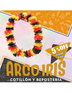 Vincha Hawaiana Premium 3 Colores Rojo/negro/amarillo Xu +3-5% Promo Por Cantidad Primavera-vincha Clavel Seda-