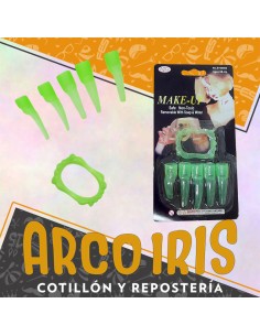 Dentadura Con Unas Fluo X 5 -dedos Con Dientes Fluo-