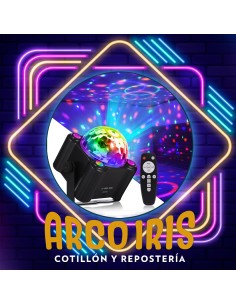 Luz Bolichera -media Bola-laser-led Party Light-