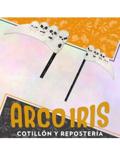 Guadana Con 4 Calavera Y Palo  Armas Halloween-