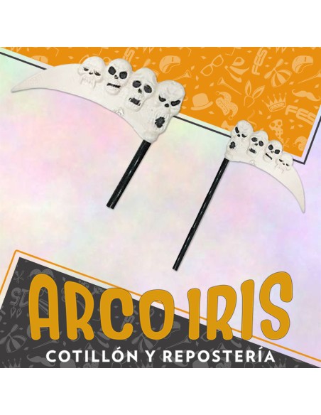 Guadana Con 4 Calavera Y Palo  Armas Halloween-