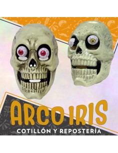 Mascara Rigida Calavera Ojos Saltones - Halloween -resorte-party Store
