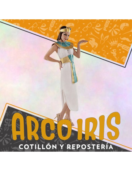 Disfraz Adulto Cleopatra Xu - Egipcia (sin Peluca) Halloween Candela Diosa Griega