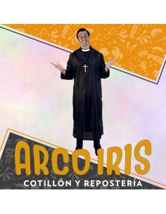 Disfraz Adulto Cura Xu - Con Cruz Halloween Candela