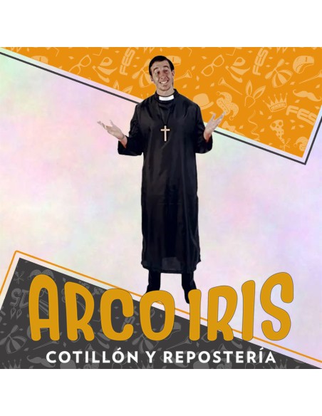 Disfraz Adulto Cura Xu - Con Cruz Halloween Candela