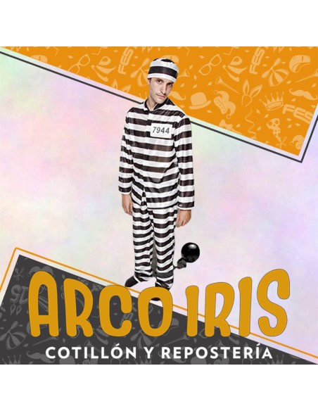 Disfraz Adulto Preso Hombre Xu - Halloween Candela