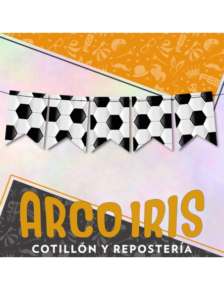 Futbol Banderin Feliz Cumpleanos Xu - Articulado Equipos Futbol-cotillon Otero Fest Copack-