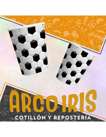 Futbol Vasos X 8 - Equipos Futbol-cotillon Otero Fest Copack-