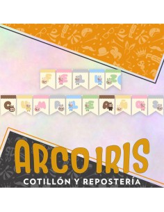 Labubu Banderin Xu - Guirnalda Gold Mundo