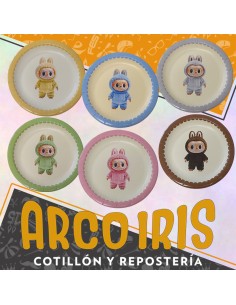 Labubu Plato X 8 -  Gold Mundo