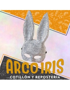 Mascara Conejita Con Strass - Party Store