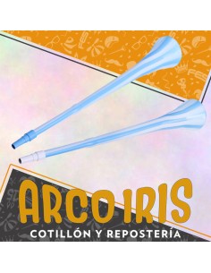 Corneta Vuvuzela Argentina Xu +10-10% - Cancha Bicolor Patrio Mundial Promo Por Cantidad Rotti