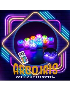 Luminoso 4 Led Sumergible Con Control-luces-hielo Luminoso-centro -multifuncion - Cyber Monday