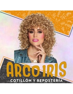 Peluca C/rulos Larga Vs Colores  -1311-