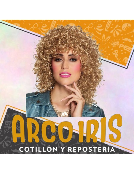 Peluca C/rulos Larga Vs Colores  -1311-