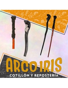 Varita Brujo 44cm - Varios Modelos -vara Calavera -magic Wand                                                   Halloween