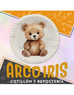 Ositos Plato Carton X 8 -