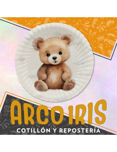 Ositos Plato Carton X 8 -