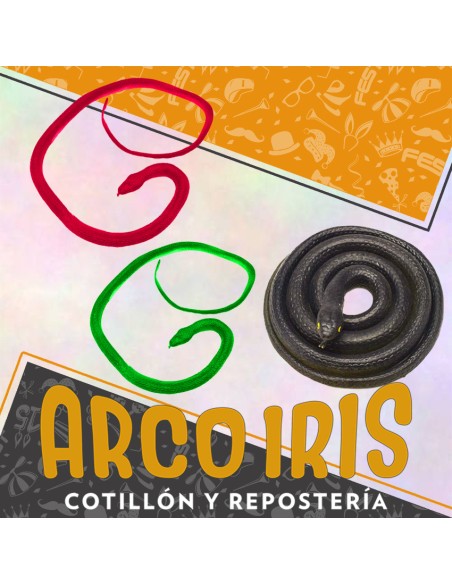 Viborita Xl X 6 Negras O Surtidas De Color-halloween-patrimar