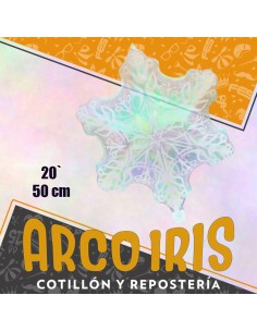 Mylar 20 Copo De Nieve Plastico Xu - 50 Cm Navidad Globo  Papel