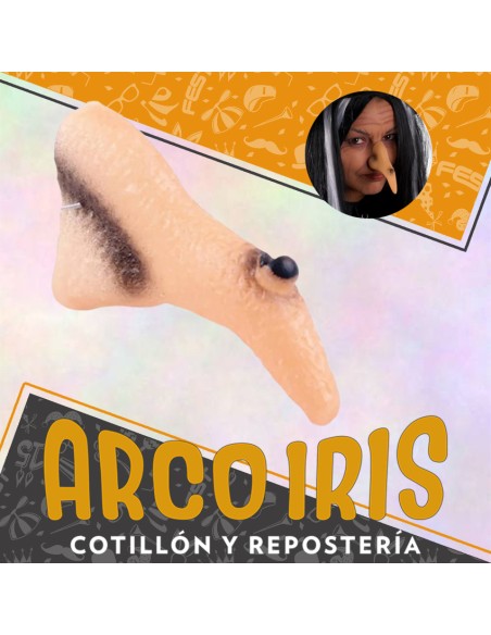 Nariz Bruja Latex Con Verruga X24 - Halloween