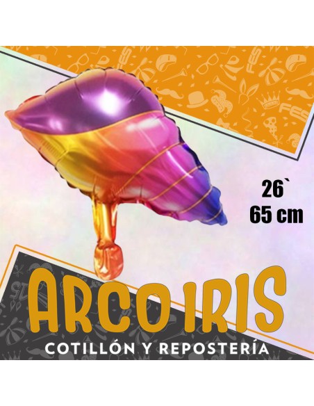 Mylar 26 Caracola 65 Cm -caracol De Mar - Globo Metali Papel