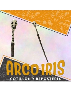 Varita Magica Tempestad  -calavera-halloween-  Party Store
