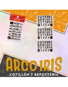 Tatuajes Letras Goticas X 3 Planchas-tattoo -party Store-halloween-