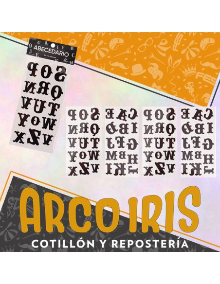 Tatuajes Abecedario X 4 Planchas-tattoo -party Store-halloween-