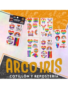 Tatuajes Lgbtq+ X 5 Planchas-tattoo -party Store-halloween-