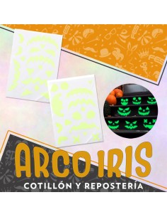 Stickers Calabazas Glow In Thedark 2 Planchas -party Store-halloween-