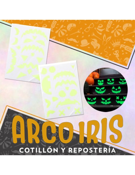 Stickers Calabazas Glow In Thedark 2 Planchas -party Store-halloween-