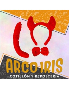 Set Diablita Vincha-cola Y Mono