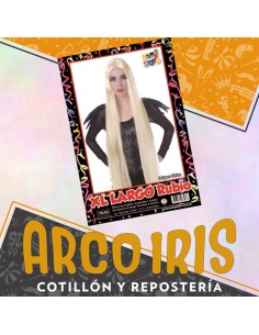 Peluca Xl Largo Rubio X U                                           -party Store
