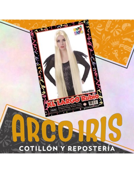 Peluca Xl Largo Rubio X U                                           -party Store