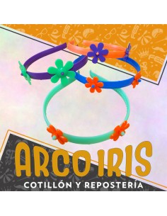 Vincha Con Flor X 4 - Color Surtido Cotired-rotti