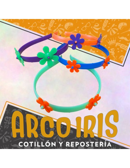 Vincha Con Flor X 4 - Color Surtido Cotired-rotti