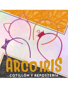 Vincha Surtida X 8 -coronita-mono-orejitas-gata-raton Rotti