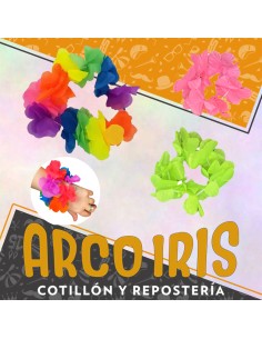 Pulsera Hawaiana Multicolor  X 12 -bolsa -pulsera Por Color O Multicolor- Upd San Patricio Primavera Oferta Cat2